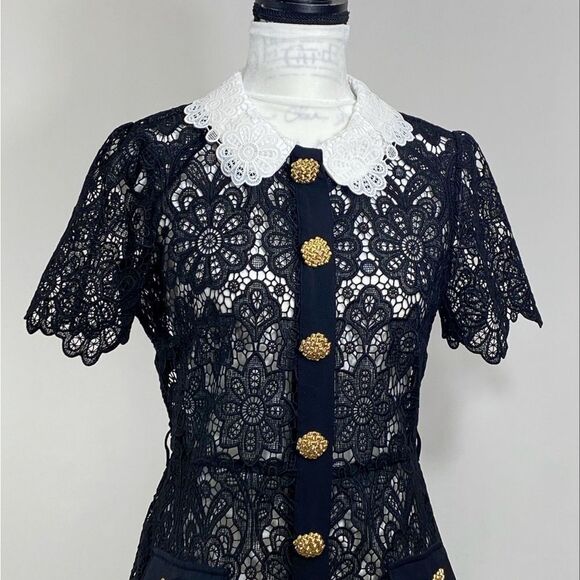 Self-Portrait Lace Minidress size 0 - Picture 4 of 10